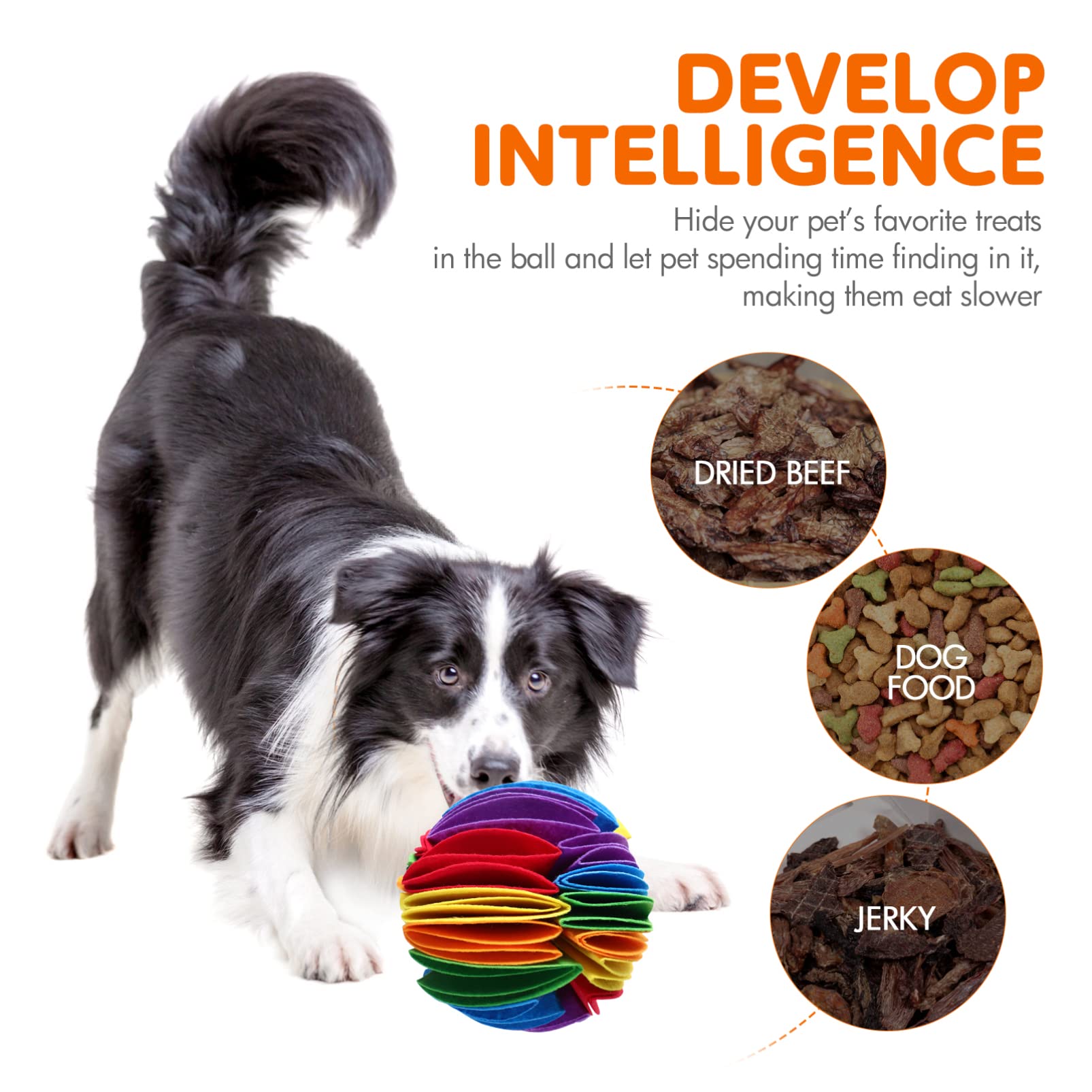Balacoo Interactive Dog Puzzle Toys - Snuffle Mat & Treat Dispenser for Slow Feeding, Mental Stimulation & Training - Perfect for Puppies, Small & Medium Dogs - Indoor & Outdoor Use