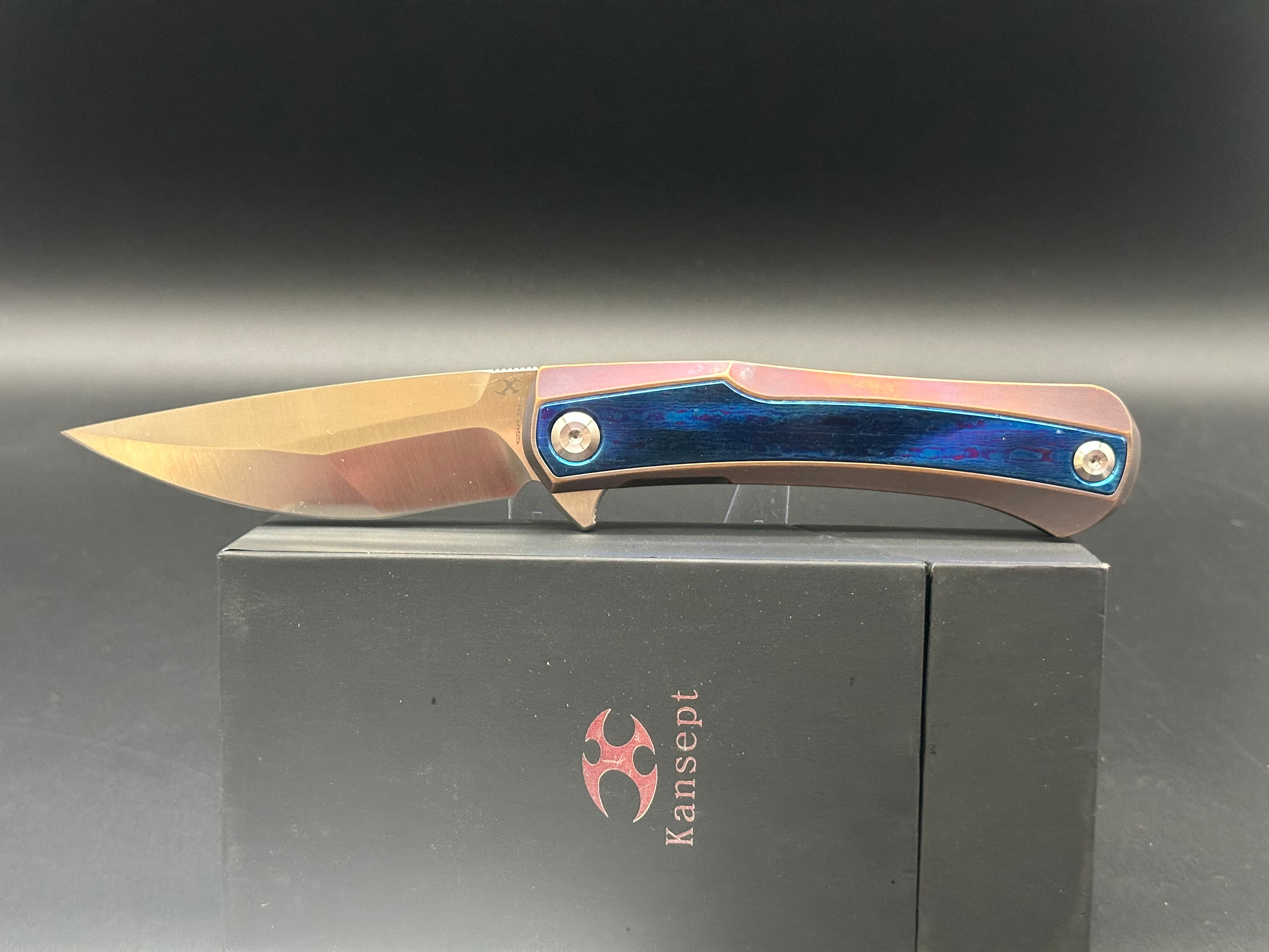 Premium Kansept Kratos Frame Lock Folding Knife - 3.75