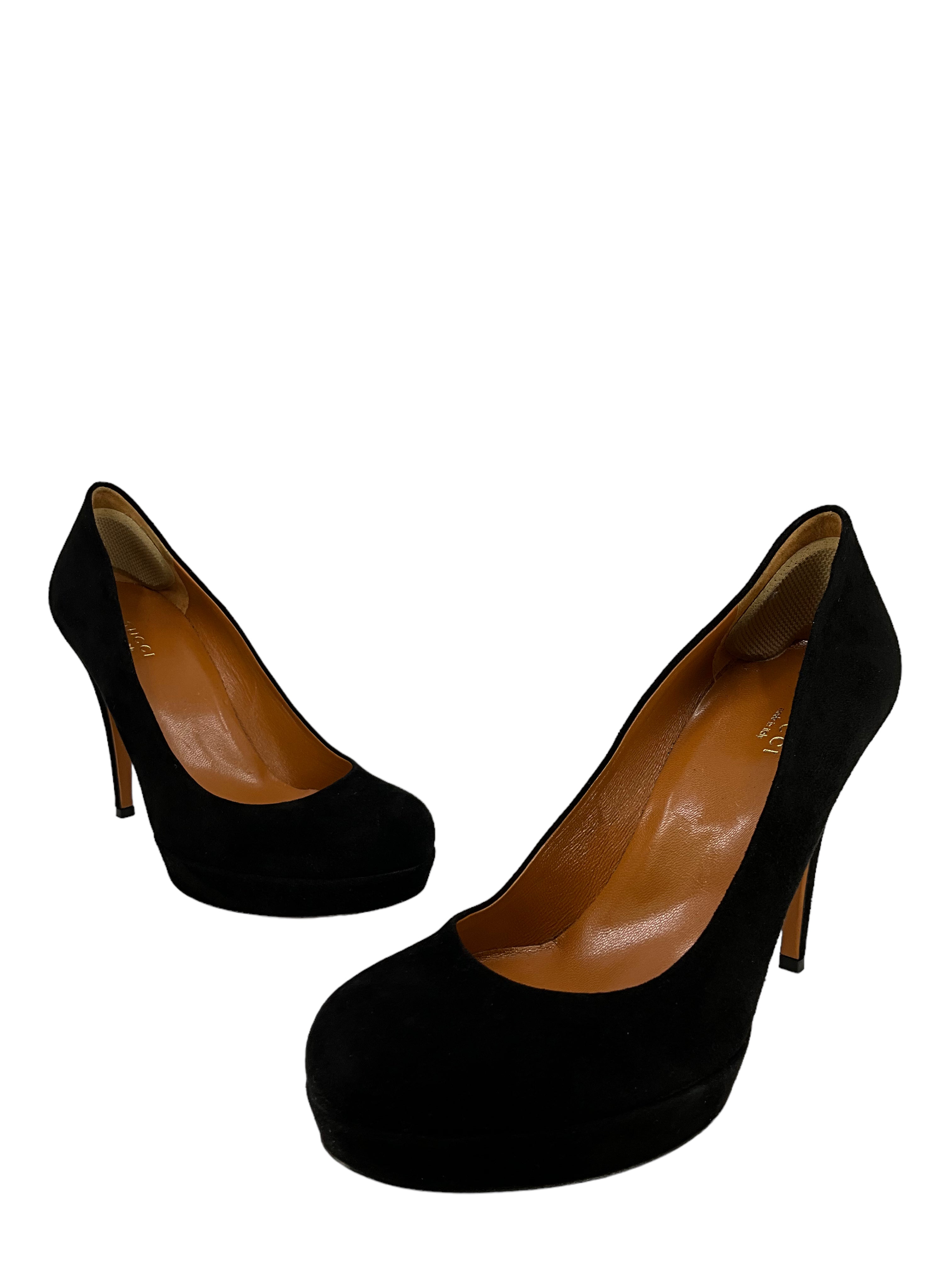 Gucci Brown Suede Platform Pumps Women's Size 9 | Luxury High Heel Shoes for Party, Wedding & Evening Wear