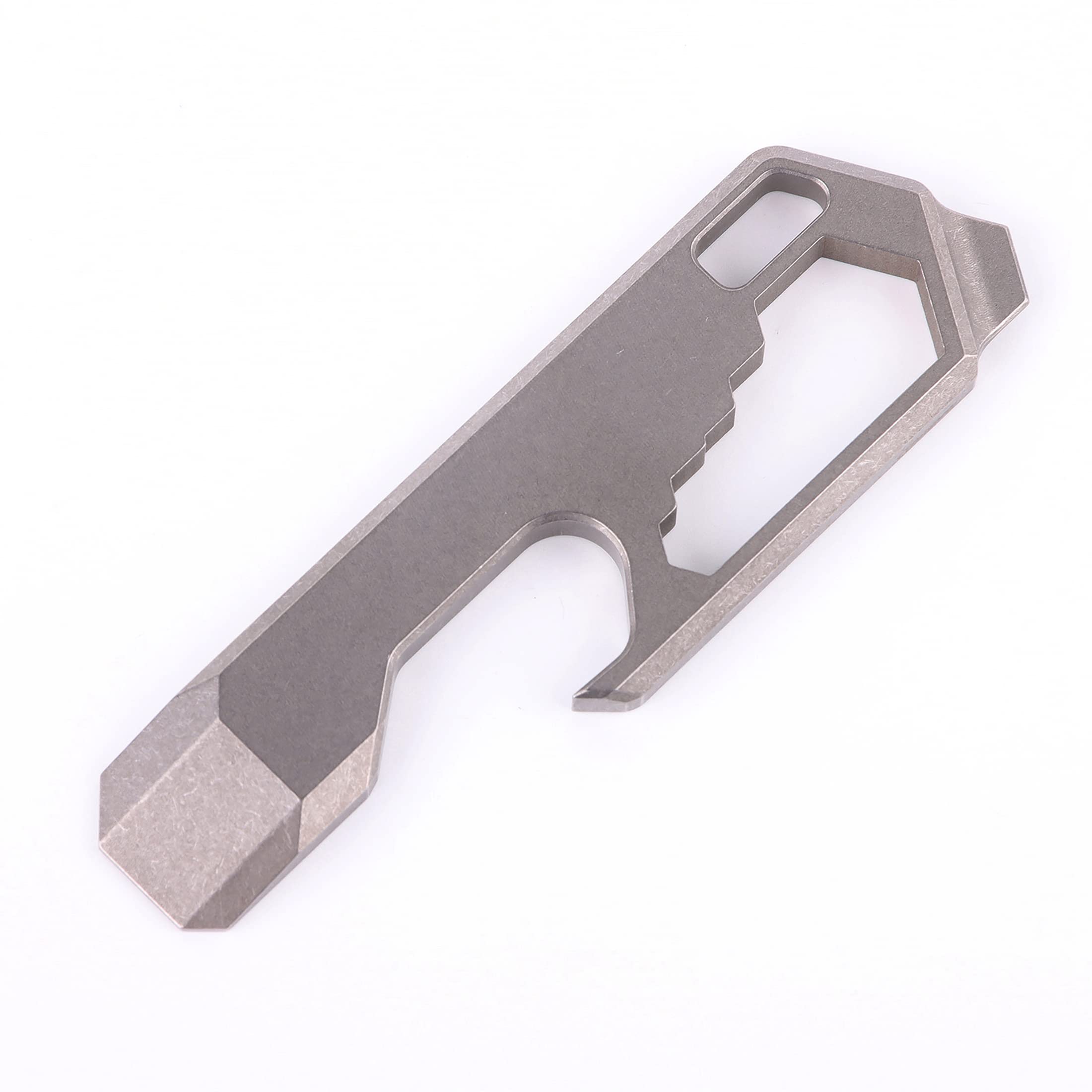Titanium EDC Pry Bar Tool - Mini Pocket Multitool with Keychain for Outdoor, Survival & Everyday Carry (EDC) | Perfect for Camping, Hiking & DIY Projects