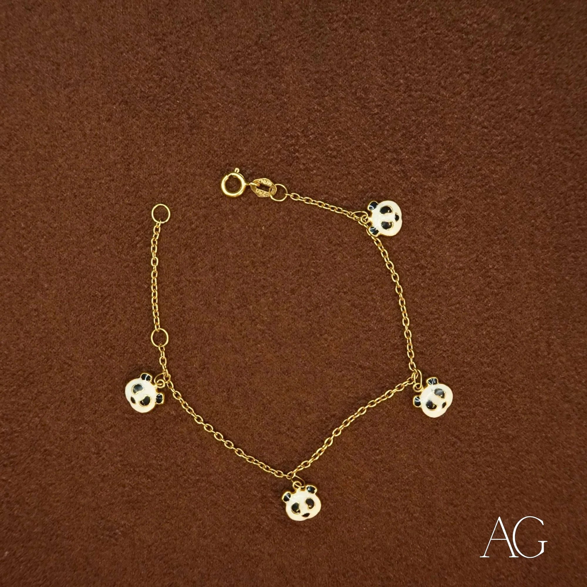 18K Gold Panda Bracelet for Women - Elegant Animal Jewelry Gift for Her - Perfect for Birthdays, Anniversaries & Special Occasions