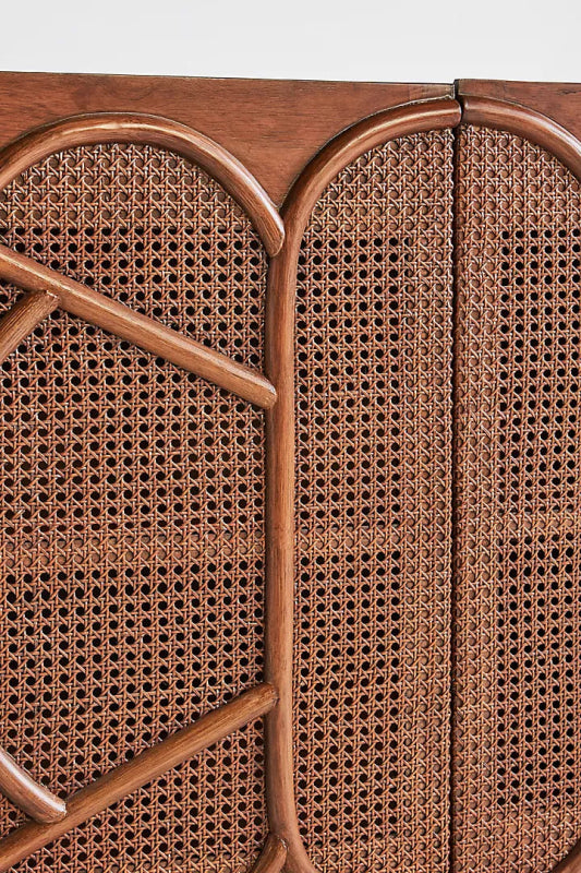 Handmade Brown Ofira Sideboard Buffet Table with Two Doors - Stylish Storage for Dining Room, Living Room & Entryway