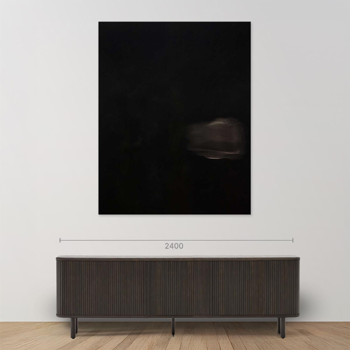 Black Acrylic Painting - Modern Abstract Wall Art for Home & Office Decor | Perfect for Living Room, Bedroom, or Gift