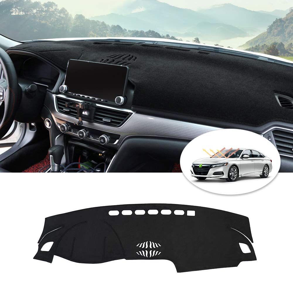 Cartist Dashboard Cover Mat for 2018-2022 Honda Accord - Flannel Dash Mat Sunshade Protector Against UV Rays & Glare - Perfect for Summer Driving & Interior Protection