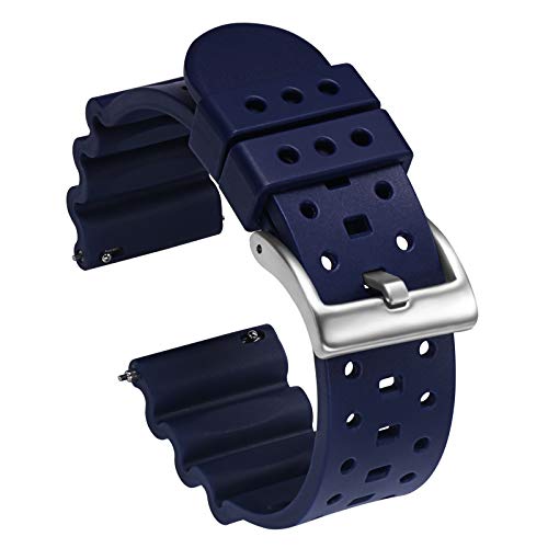 Premium Carty Silicone Watch Bands - Quick Release 20mm 22mm 24mm Rubber Straps for Men & Women, Waterproof Durable Comfortable for Swimming, Sports & Daily Wear