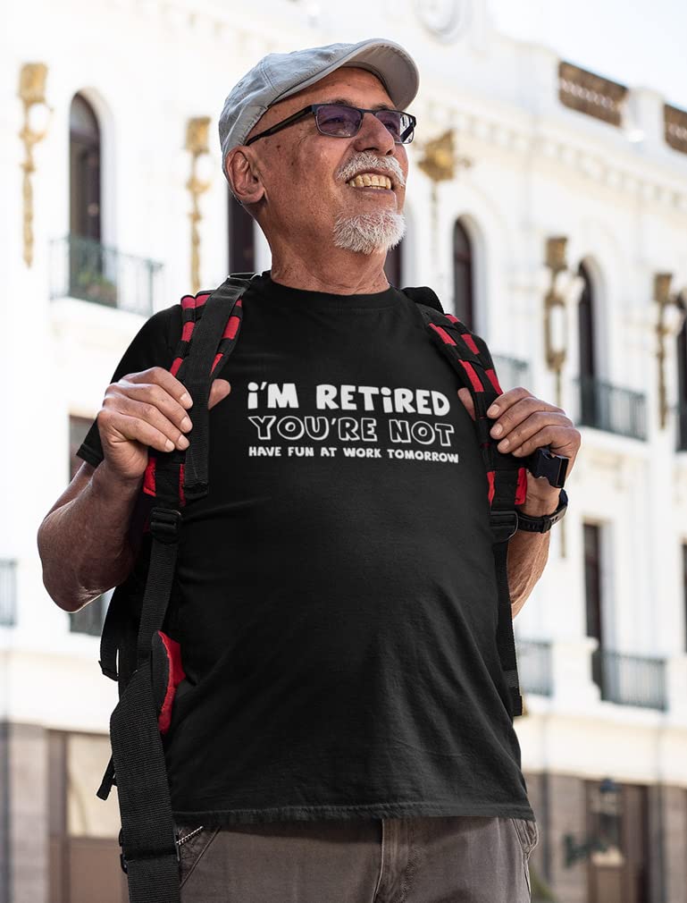Funny Retirement T-Shirt for Men - Best Gift for Retired Dad & Grandpa - Comfortable Cotton Tee for Parties, Golf Outings & Relaxing at Home
