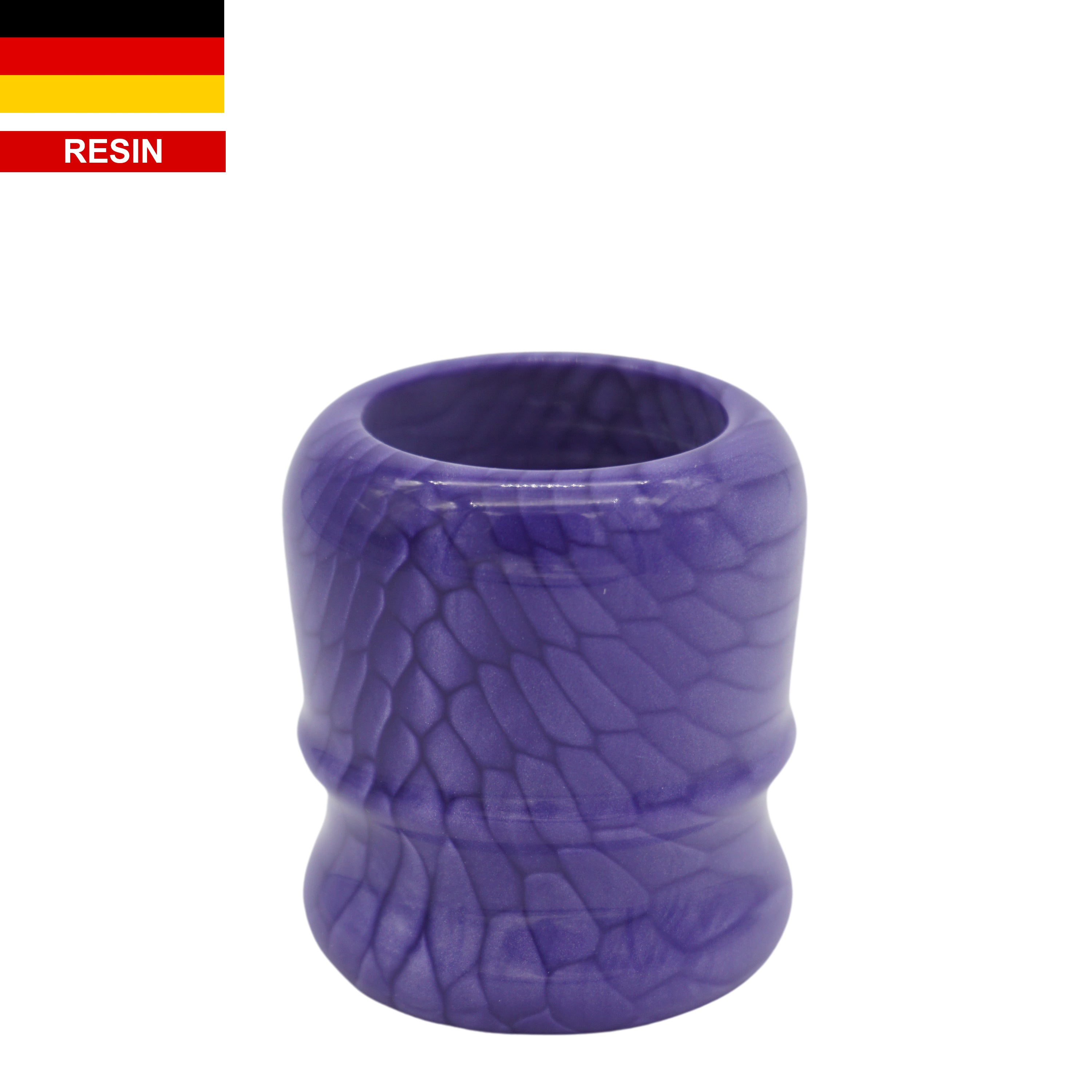 Premium Purple Snakeskin Shaving Brush Handle - Handcrafted for 24mm & 26mm Knots - Perfect for Wet Shaving & Grooming Gifts