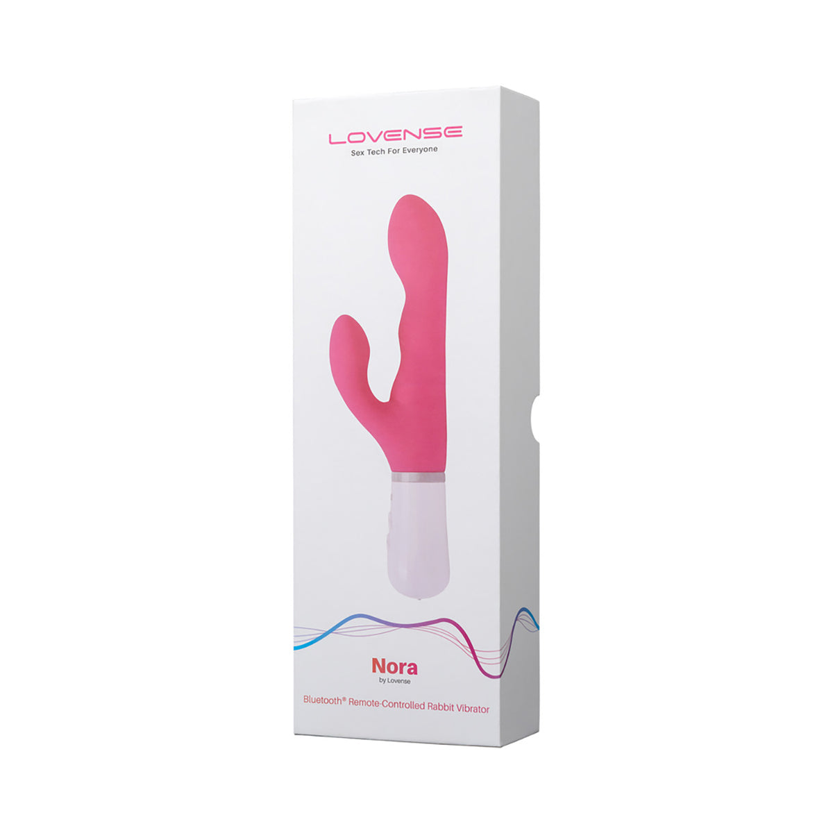 Lovense Nora Rabbit Vibrator - Rechargeable G-Spot & Clitoral Stimulator for Women - Perfect for Couples Play & Long Distance Relationships