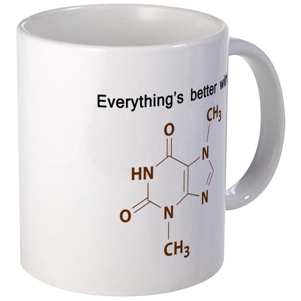 Chocolate Chemistry Ceramic Coffee Mug 11 oz (325 ml) - Perfect for Science Lovers, Teachers & Coffee Enthusiasts - Ideal for Home, Office & Gifts