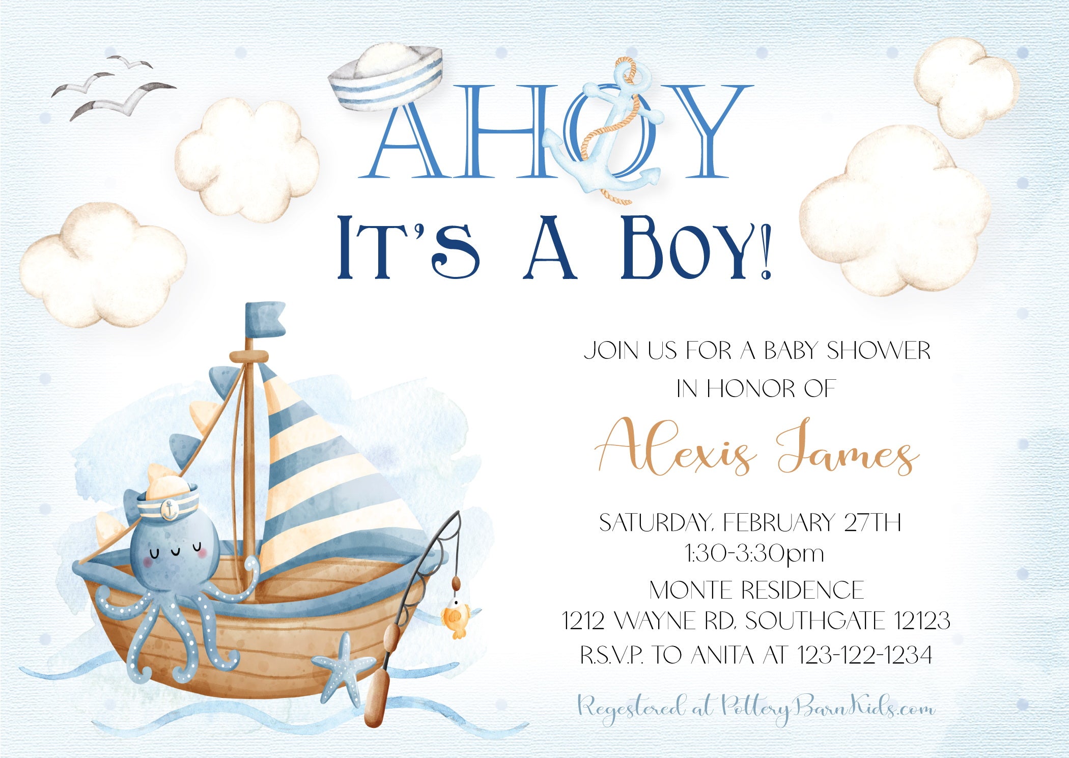 Ahoy It's A Boy - Cute Baby Boy Outfit Set for Newborns & Toddlers - Perfect for Birthdays, Photo Shoots & Special Occasions