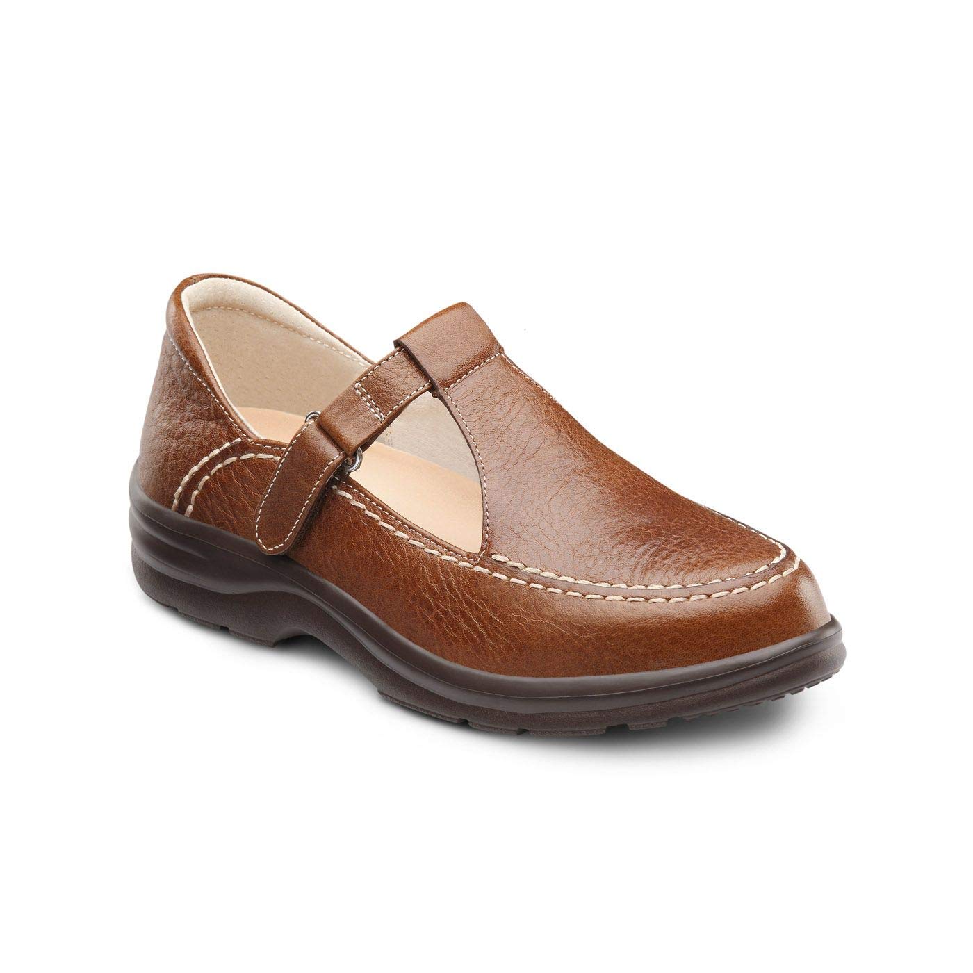 Dr. Comfort Lu Lu Mary Jane Women's Diabetic Shoes with Gel Inserts - Leather Orthopedic Dress Shoes for Swollen Feet & Arch Support - Perfect for Work, Church & Special Occasions