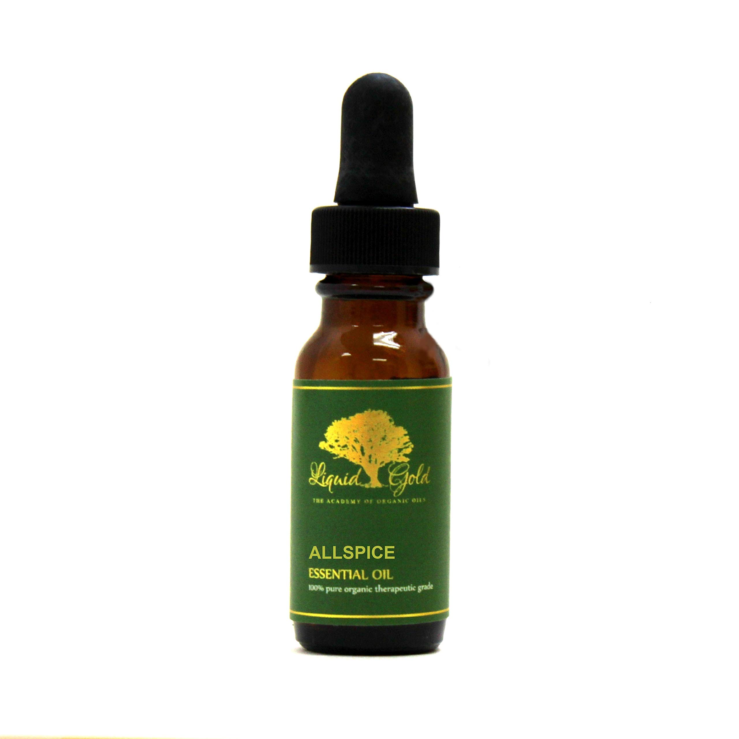 0.6 oz Premium Allspice Essential Oil with Glass Dropper - 100% Pure Organic Natural Aromatherapy Oil for Diffusers, Massage & DIY Skincare | Liquid Gold Spice Oil for Relaxation & Home Fragrance