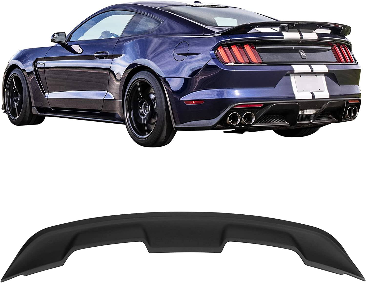 2015-2023 Ford Mustang Coupe GT500 Style ABS Spoiler Wing - High Performance Rear Spoiler for Mustang GT & V6 - Perfect for Racing & Car Shows