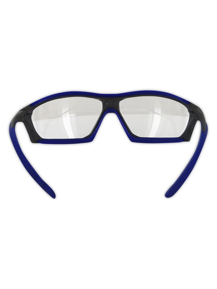 Impact Resistant Anti-Fog Safety Glasses with TPR Cushion - 24 Pairs Clear Lenses for Construction, Woodworking & DIY Projects