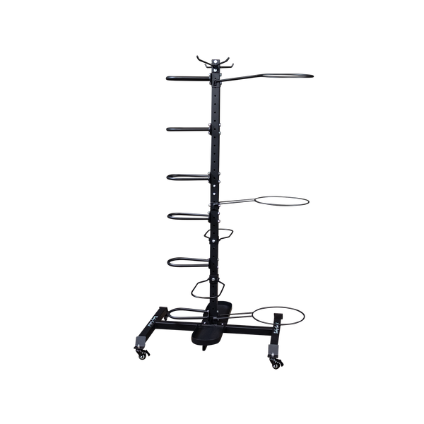 Body Solid Multi Accessory Storage Rack GAR100 - Heavy Duty Gym Equipment Organizer for Dumbbells, Kettlebells & Fitness Gear - Perfect for Home Gym & Commercial Fitness Centers