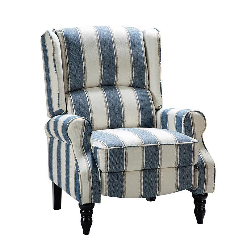 Erdeni Upholstered Manual Wingback Recliner Chair - Comfortable Living Room Armchair with Smooth Reclining Mechanism - Perfect for Home Theater, Reading Nook & Relaxation