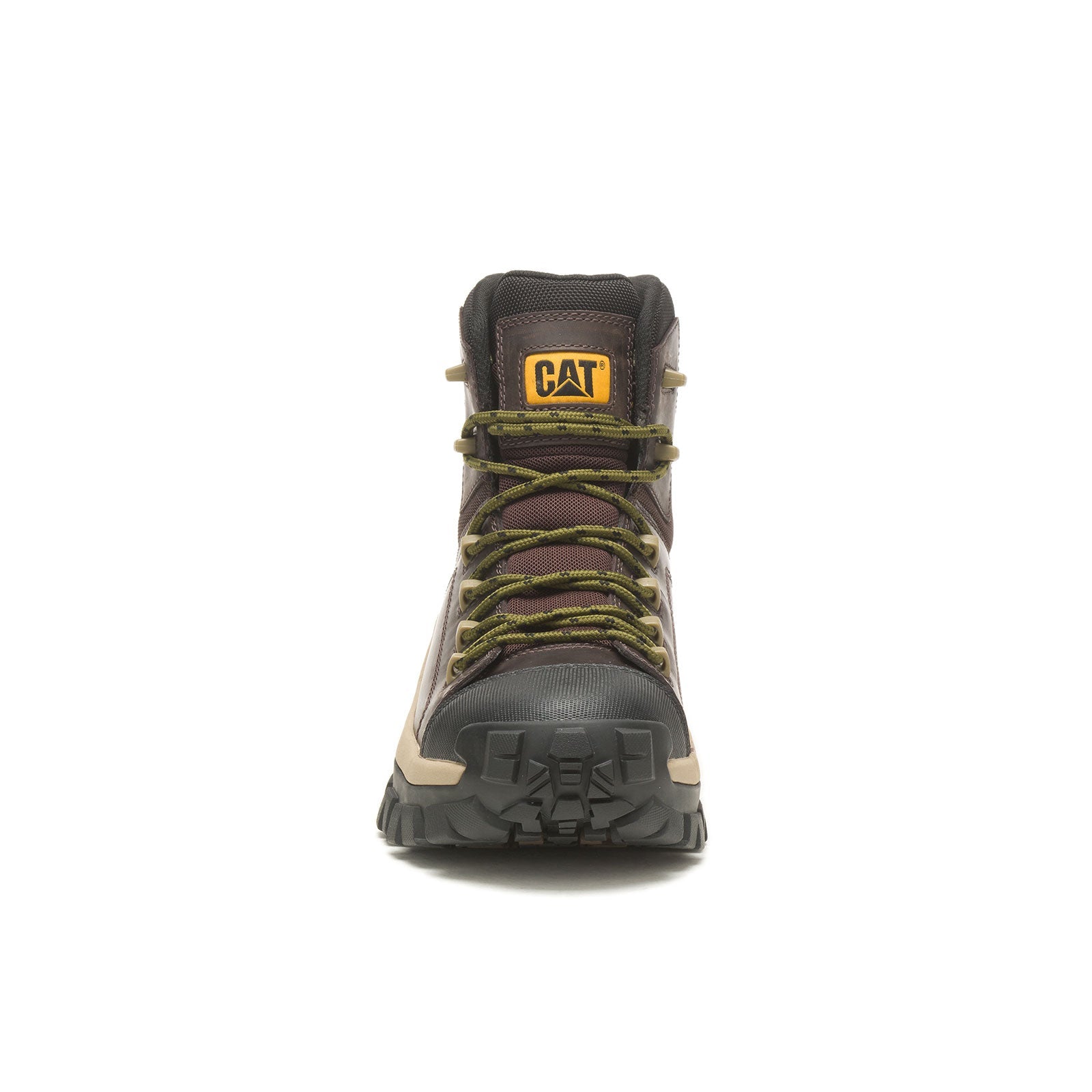 Invader Composite Toe Waterproof Hiking Work Boots for Men - Brown Safety Shoes for Construction, Outdoor & Heavy Duty Work
