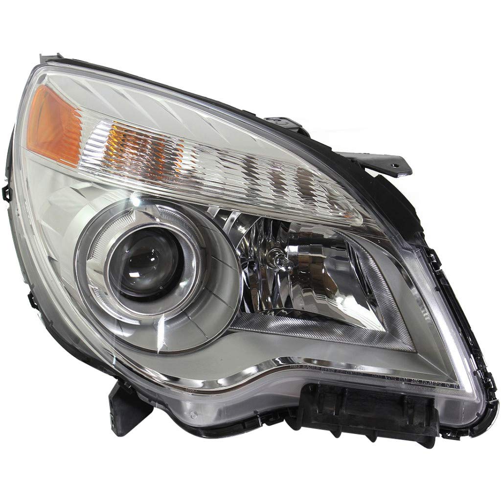 KarParts360 Replacement Headlight Assembly for 2010-2015 Chevy Equinox - Right Passenger Side with Bulbs (Compatible with GM2503338) | Perfect for Night Driving & Vehicle Restoration