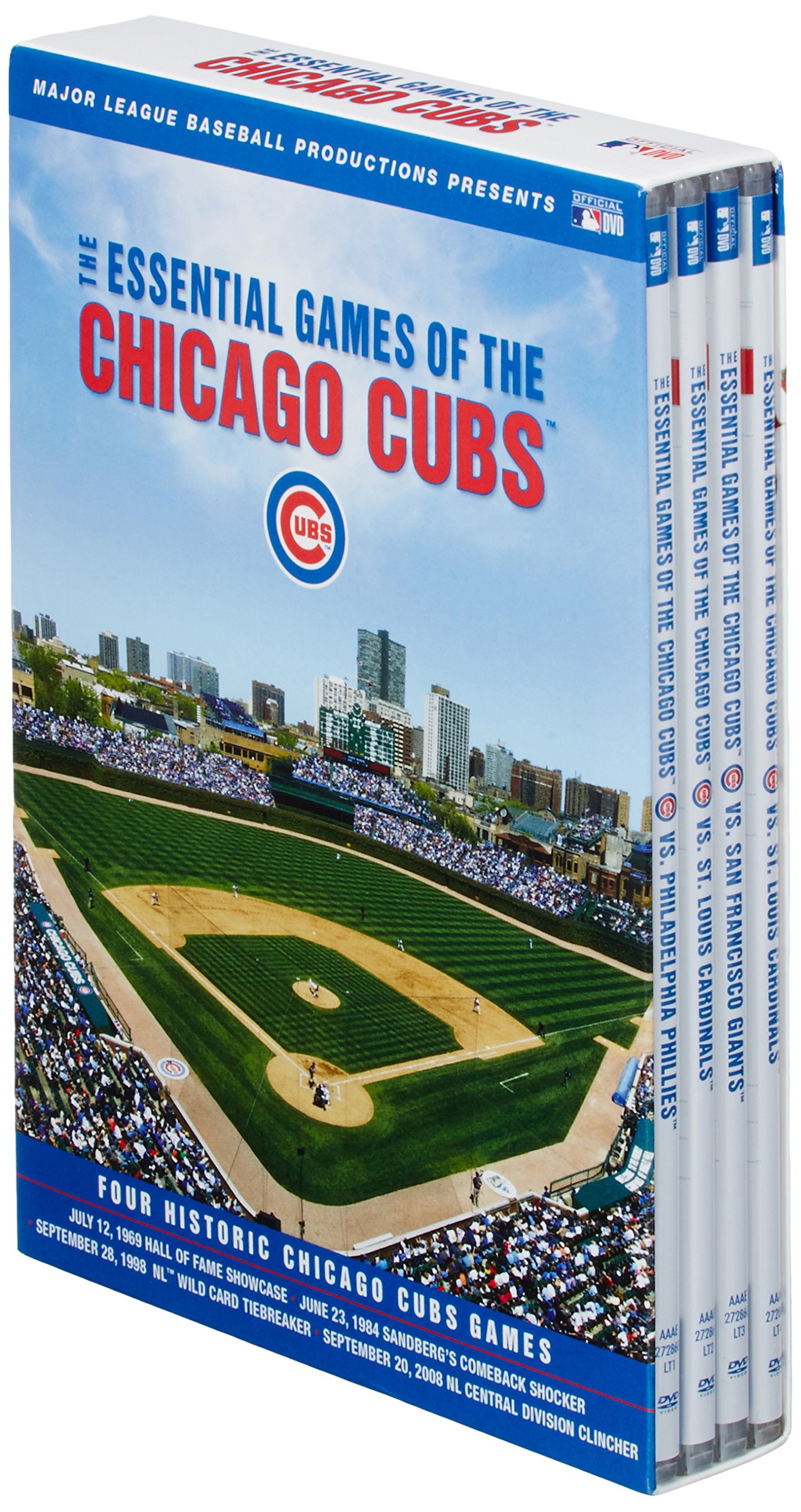 Chicago Cubs Essential Games DVD - Classic MLB Baseball Matches Collection for Fans & Collectors | Perfect for Home Entertainment & Sports Memorabilia