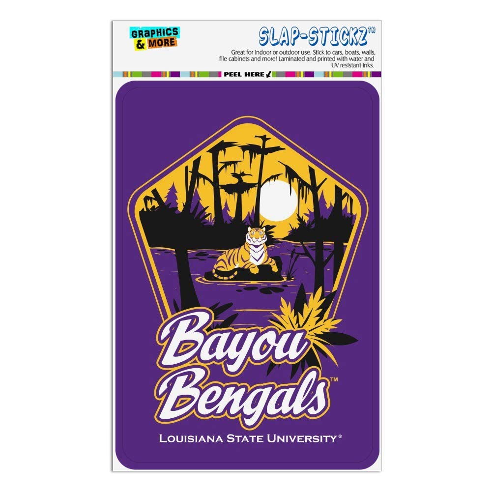 GRAPHICS & MORE LSU Tigers Pentagon Shaped Home & Office Decor Sign - Perfect for LSU Fans, College Football Enthusiasts, and Home Office Decorations