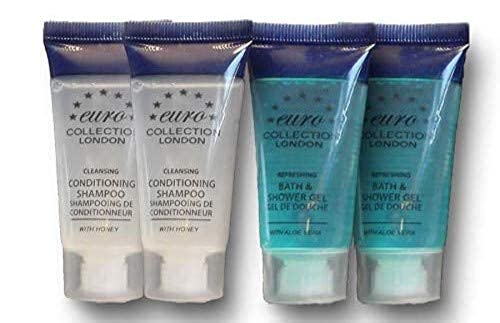 Anti-Dandruff Conditioning Shampoo & Body Wash - Gentle Formula for Sensitive Skin | 200ml Euro Tubes (Pack of 200) - Perfect for Hotels, B&Bs, Guest Houses & Home Use