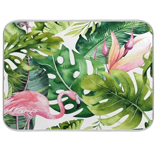 one flamingo