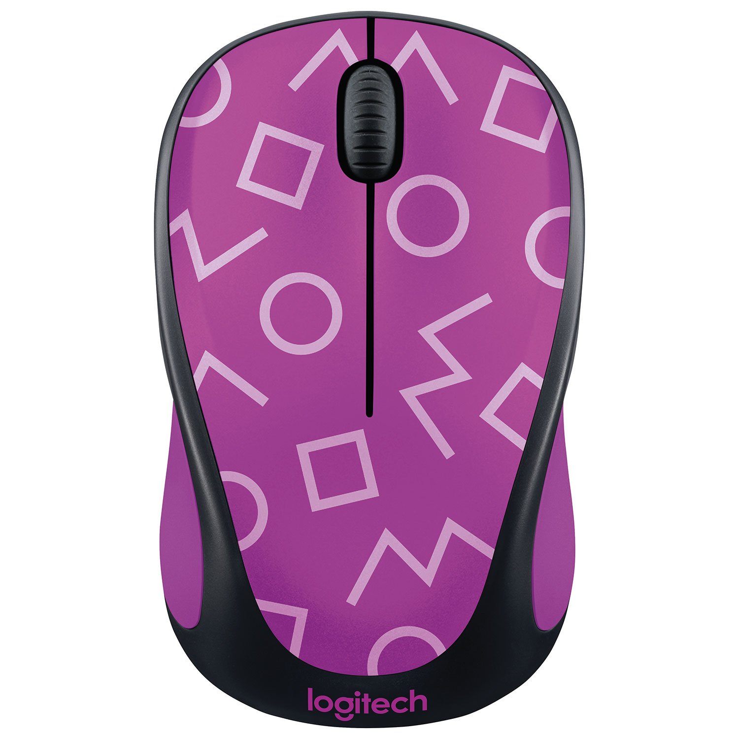 Logitech M317c Wireless Mouse - Compact, Ergonomic Design with Silent Click - Purple (PN 910-004747) - Perfect for Office, Home & Travel Use