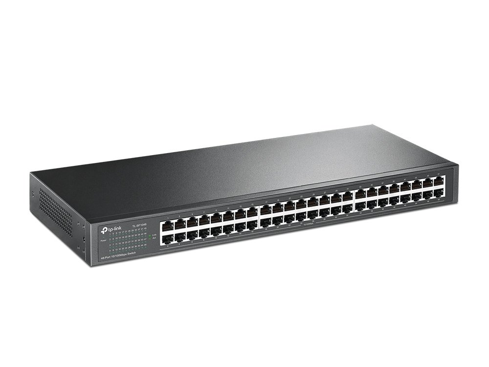 TP-Link TL-SF1048 48-Port Gigabit Ethernet Network Switch | 10/100 Mbps | Plug & Play | Desktop/Rackmount | Ideal for Office, Home & Small Business Networks