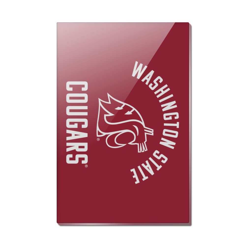 Washington State Couple Cougar Rectangle Acrylic Fridge Magnet - Perfect for Refrigerator Decoration, Souvenirs & Travel Memories (3.5