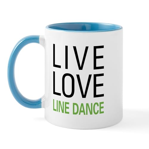 White/Blue Inside - Live Love Line Dance Mug