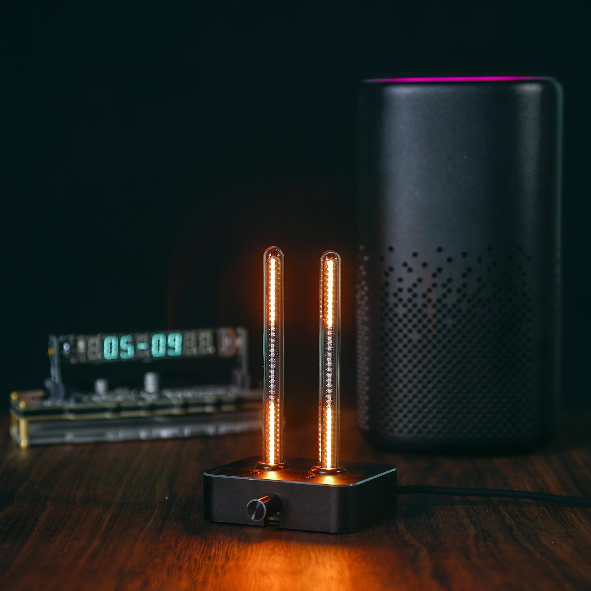 NovelLife RGB LED Music Rhythm Light Bar - Audio Spectrum Analyzer with Voice Control, USB-Powered Desk Lamp for Gaming, Parties & Home Decor - Perfect Gift for Music Lovers