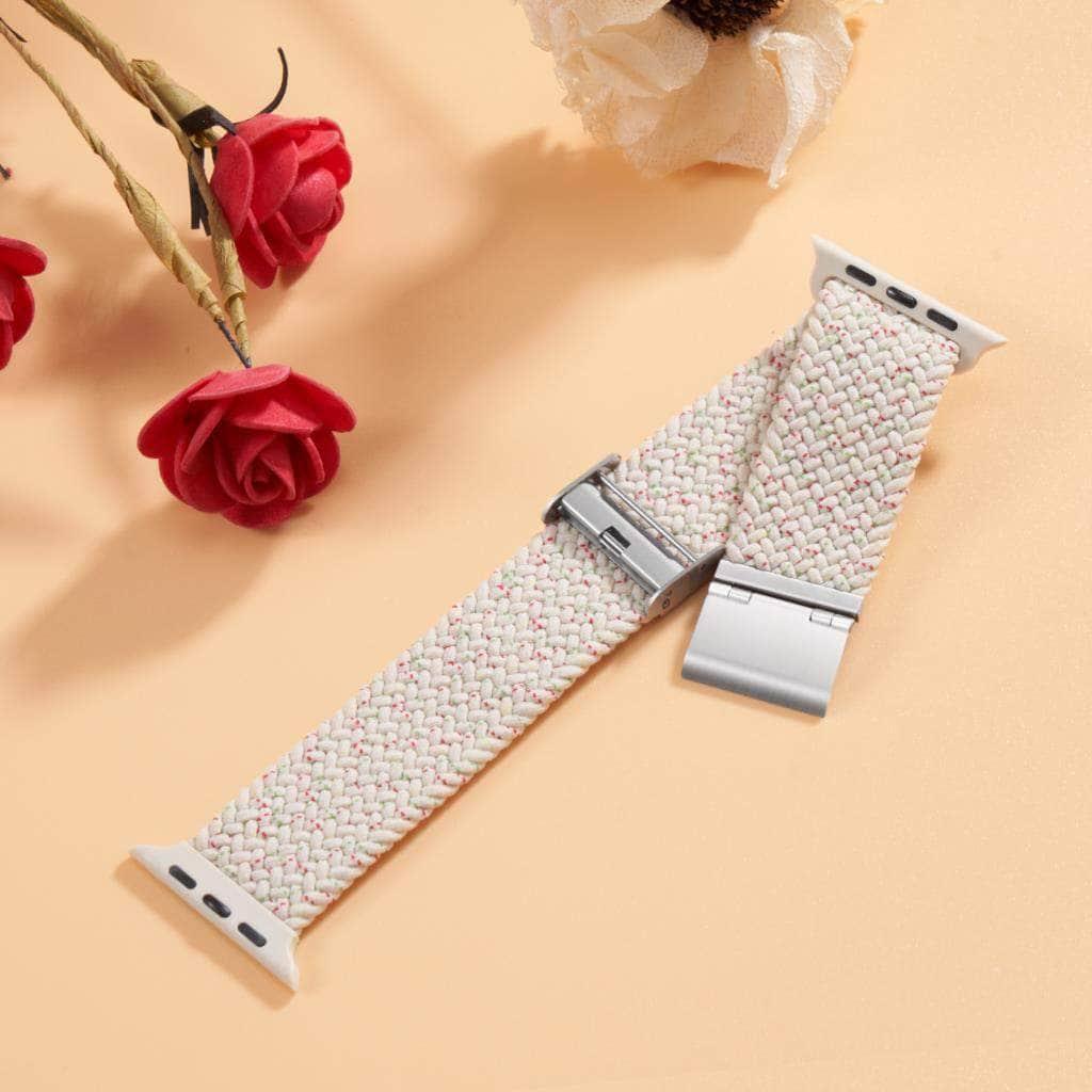 Braided Solo Loop Apple Watch Band - Comfortable & Stretchy Sport Strap for Workouts, Running & Everyday Wear