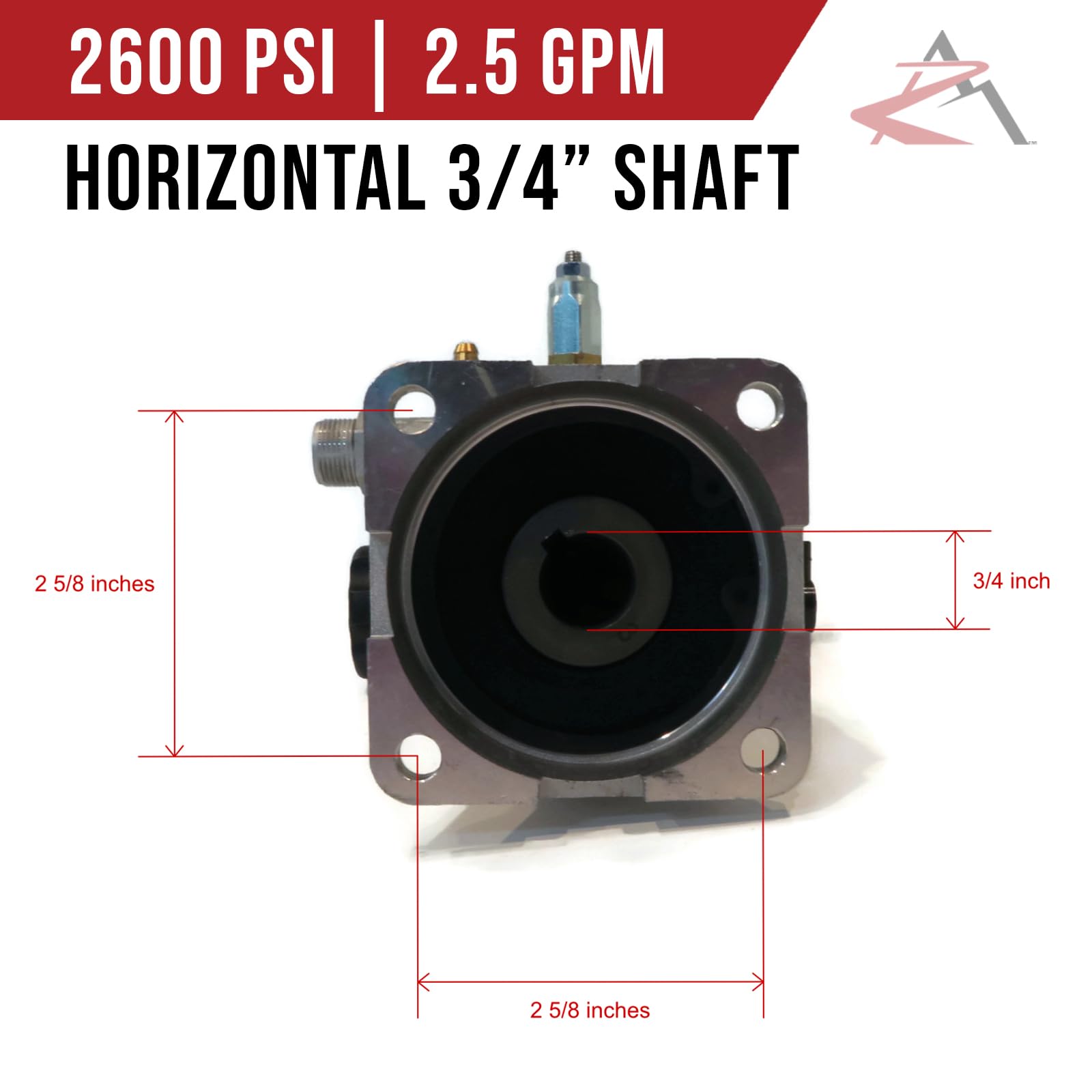 Annovi Reverberi OEM 2600 PSI High Pressure Washer Pump Replacement for Honda Generac Husky Karcher - Perfect for Home Cleaning, Car Washing & Outdoor Equipment Maintenance