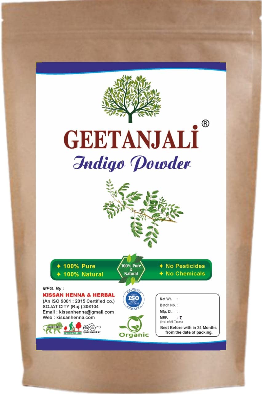 100% Natural Herbal Indigo Powder for Hair Dye - Chemical-Free Hair Color & Strengthening Treatment | Organic Hair Conditioning & Care for Men & Women (200g) - Perfect for Gray Coverage, DIY Hair Coloring & Natural Hair Care Routines