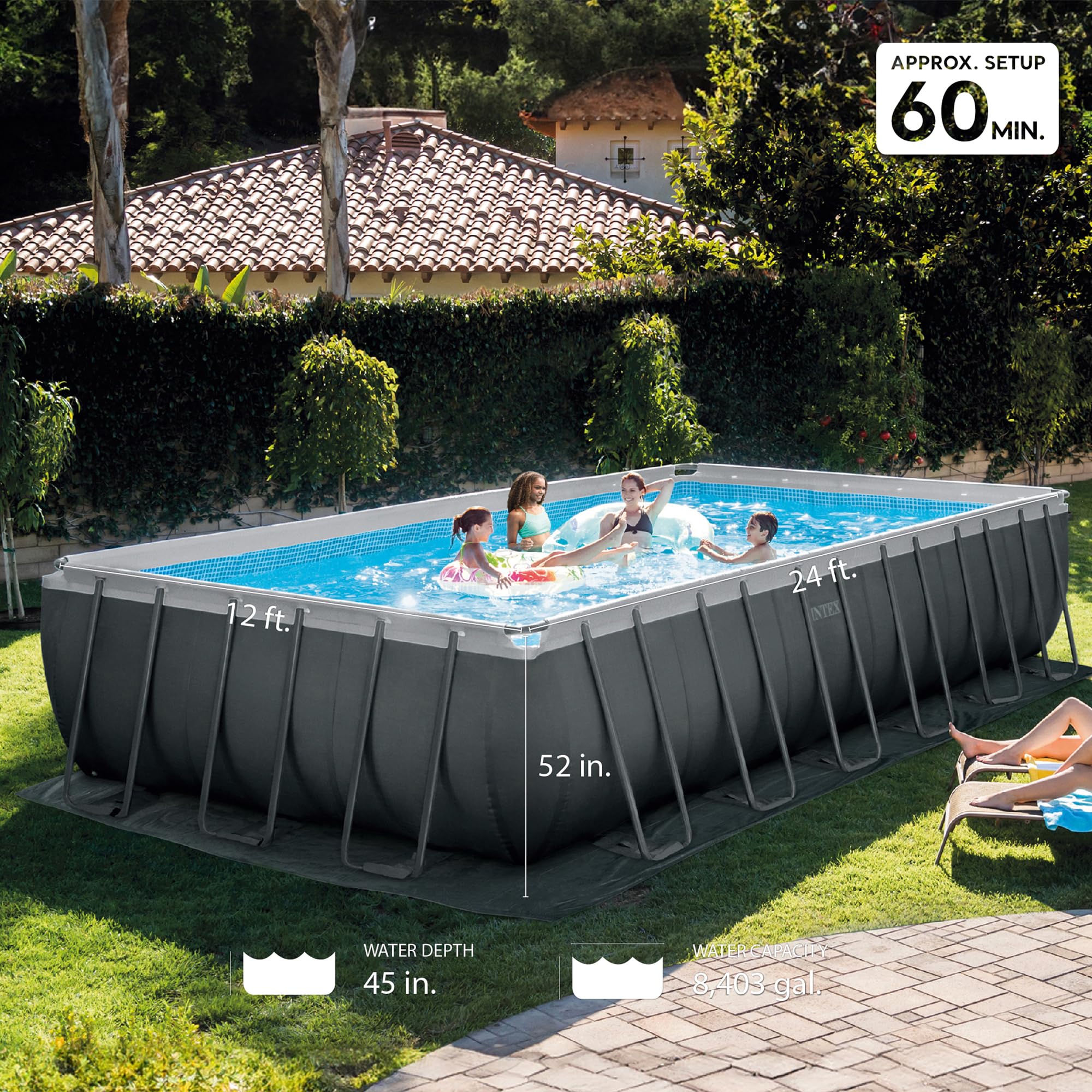 Intex 24' x 12' x 52
