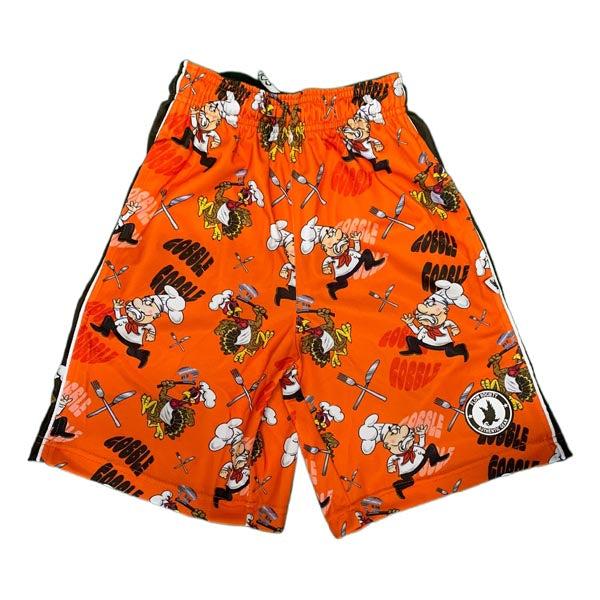 Boys Turkey Gobble Graphic Short Sleeve T-Shirt - Cute Thanksgiving Outfit for Kids, Holiday Family Gatherings & Fall Festivals