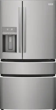 Frigidaire Gallery GRMS2773AF 26.3 Cu. Ft. Standard Depth 4-Door French Door Refrigerator in Stainless Steel - Perfect for Modern Kitchens & Large Family Storage