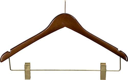 Walnut Finish With Brass Clips