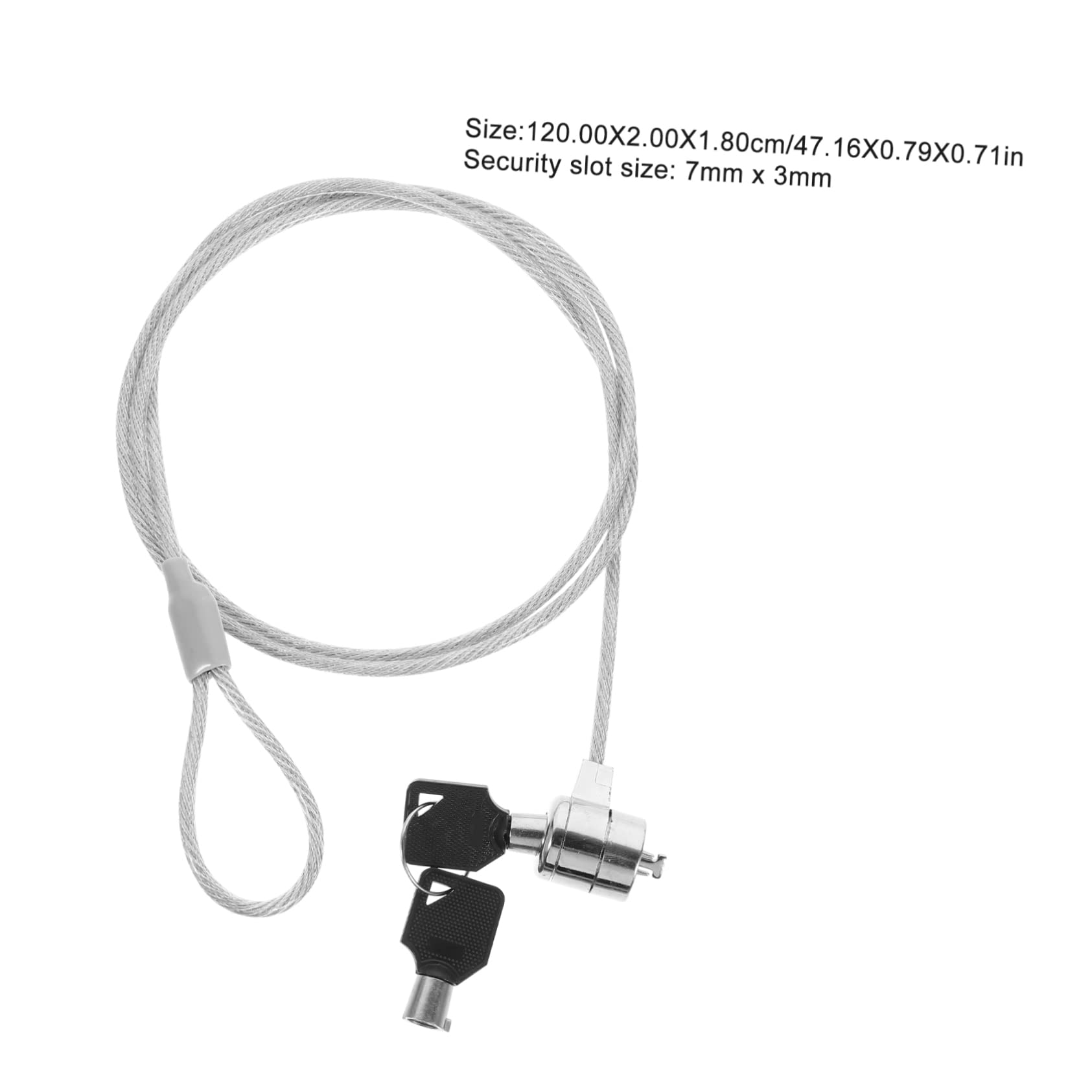 NOLITOY 2-Pack Laptop Security Cable Lock Kit - Anti-Theft Notebook Lock for MacBook, Dell, HP & More - Perfect for Offices, Libraries, Schools & Public Spaces