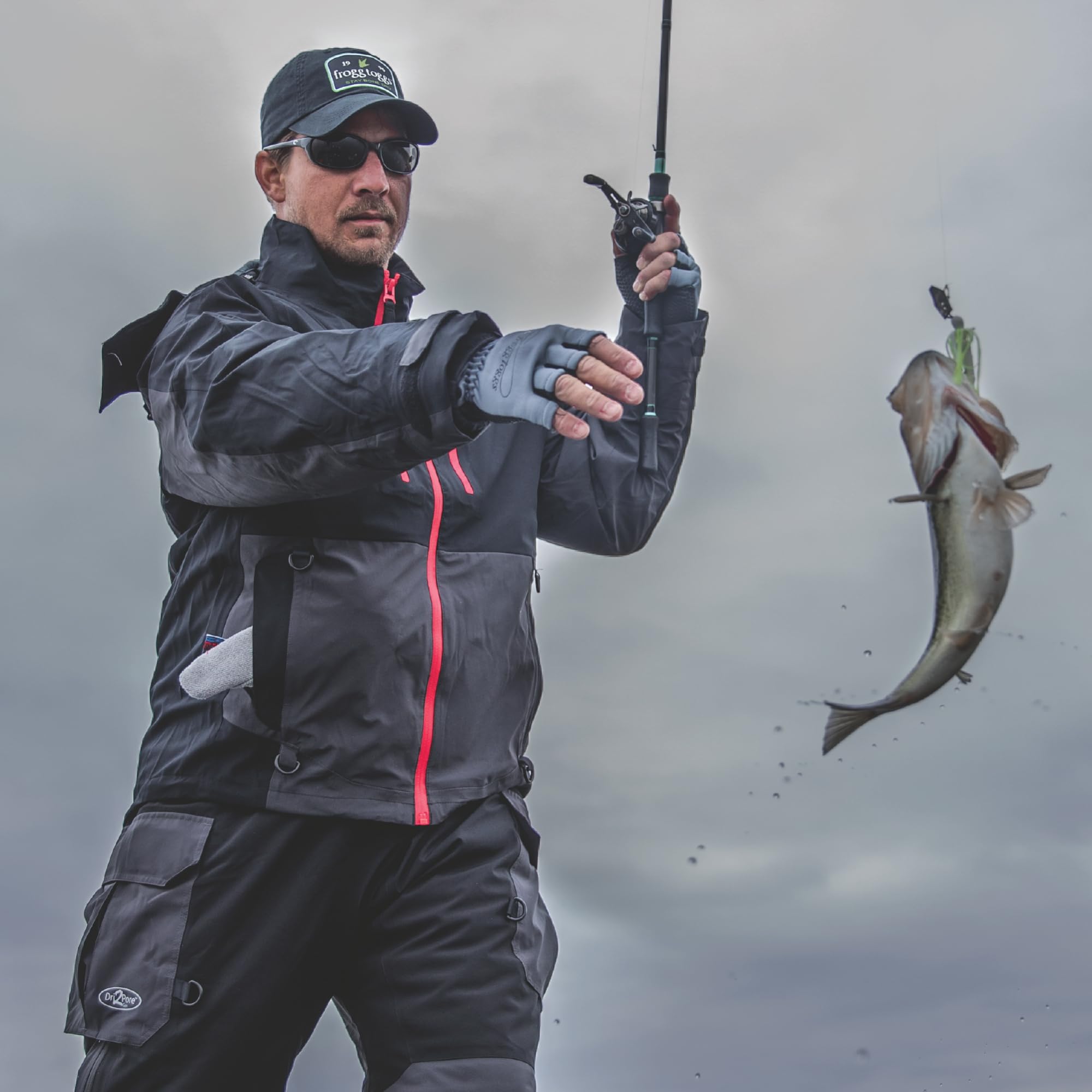 FROGG TOGGS Men's Pilot II Waterproof Rain Jacket - Lightweight Outdoor Jacket for Hiking, Fishing & Camping - Compatible with Co-Pilot Puff Jacket & Vest Liners
