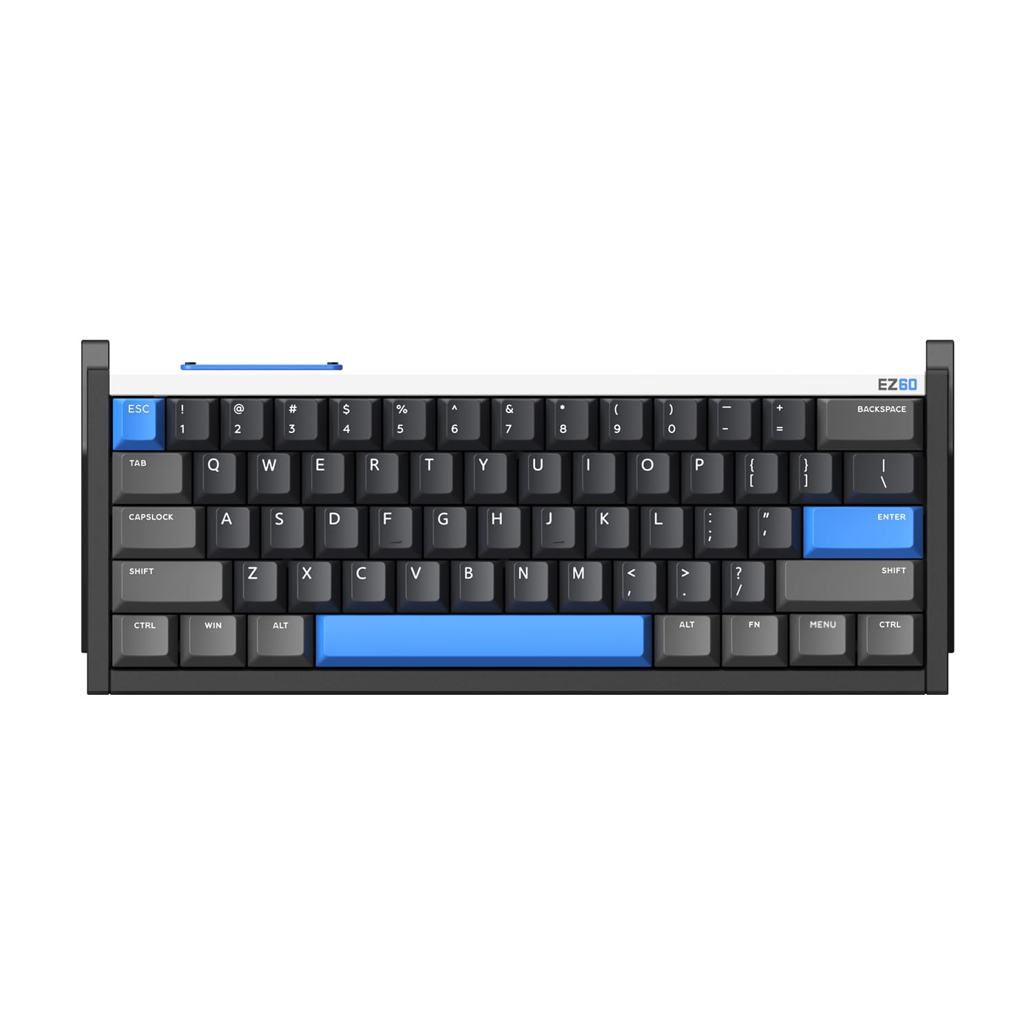 iQunix EZ60 60% RGB Mechanical Gaming Keyboard - 61 Keys with Star Trail Magnetic Switches, Rapid Trigger, Adjustable Actuation, Double Shot PBT Keycaps for PC/Mac - Perfect for Esports, Gaming & Office Work