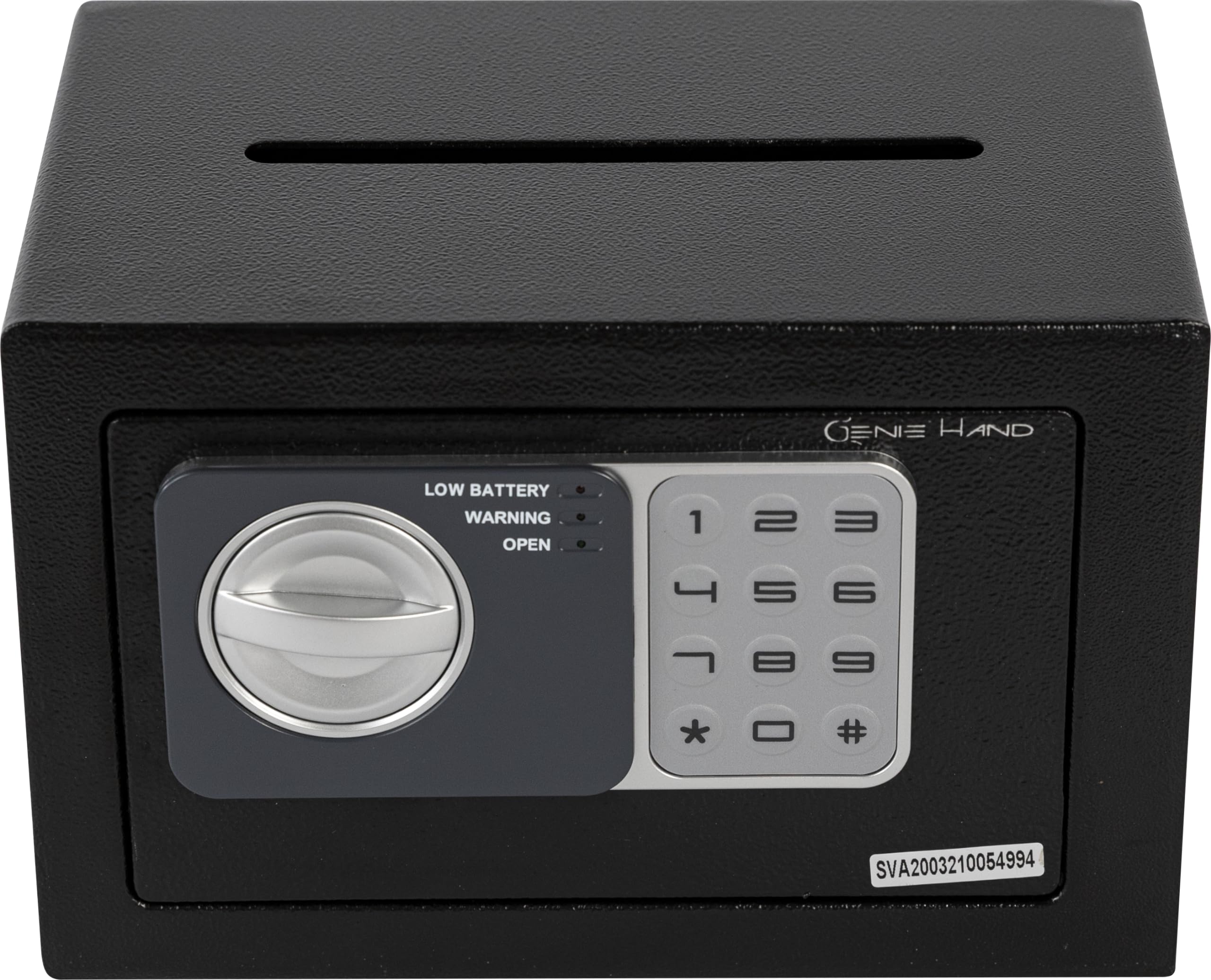 Genie Hand Time Lock Safe with Countdown Timer - B-Class Security Lock & Anti-Bounce Technology - Perfect for Home, Office, and Cash Management Security
