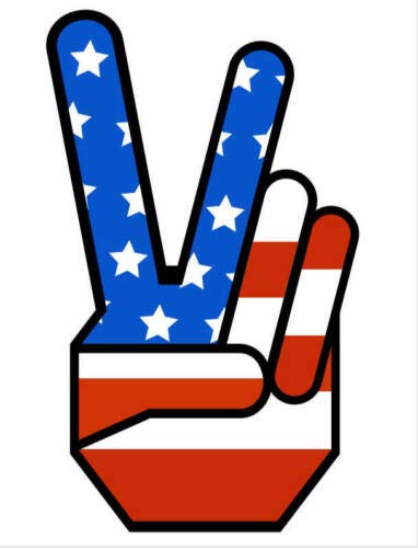 1960s Peace Sign Vintage Hippie Vinyl Decal Sticker - Waterproof Car Bumper Sticker for Laptops, Windows, Scrapbooks, Luggage, Lockers, Cars & Trucks - Perfect for Hippie Themed Decor, Rat Rod Racing Accessories and Retro Car Customization