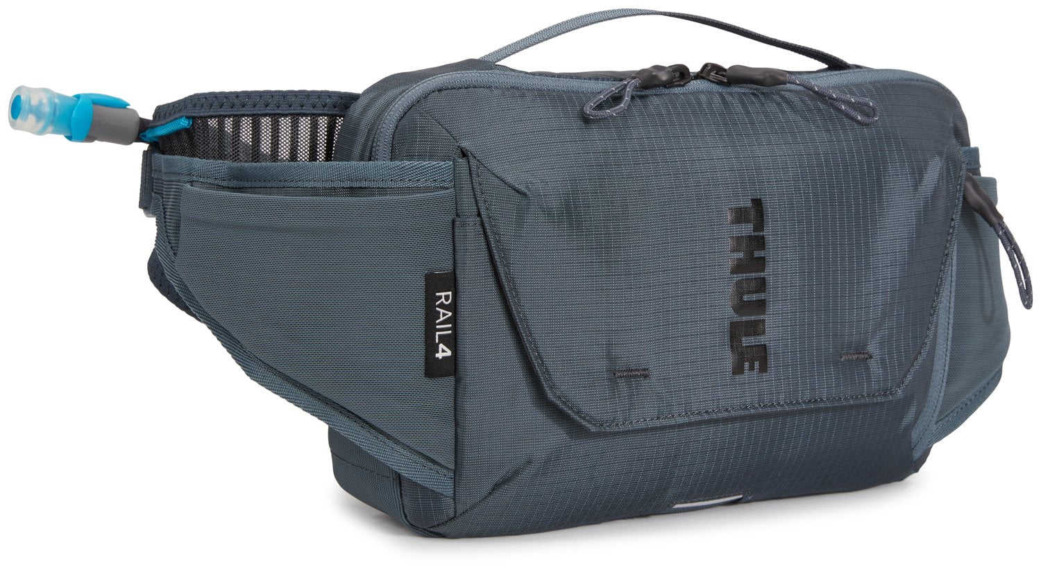 Thule Rail Hip Pack 4L - Lightweight Waist Bag for Hiking, Running & Travel - Dark Slate - Perfect for Outdoor Adventures & Daily Commute