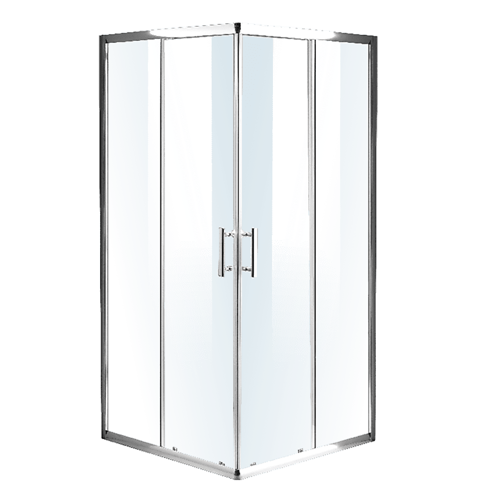 Della Francesca 1000 x 800mm Sliding Door Shower Screen with Nano Safety Glass - Tempered Glass Bathroom Enclosure for Modern Homes & Hotels
