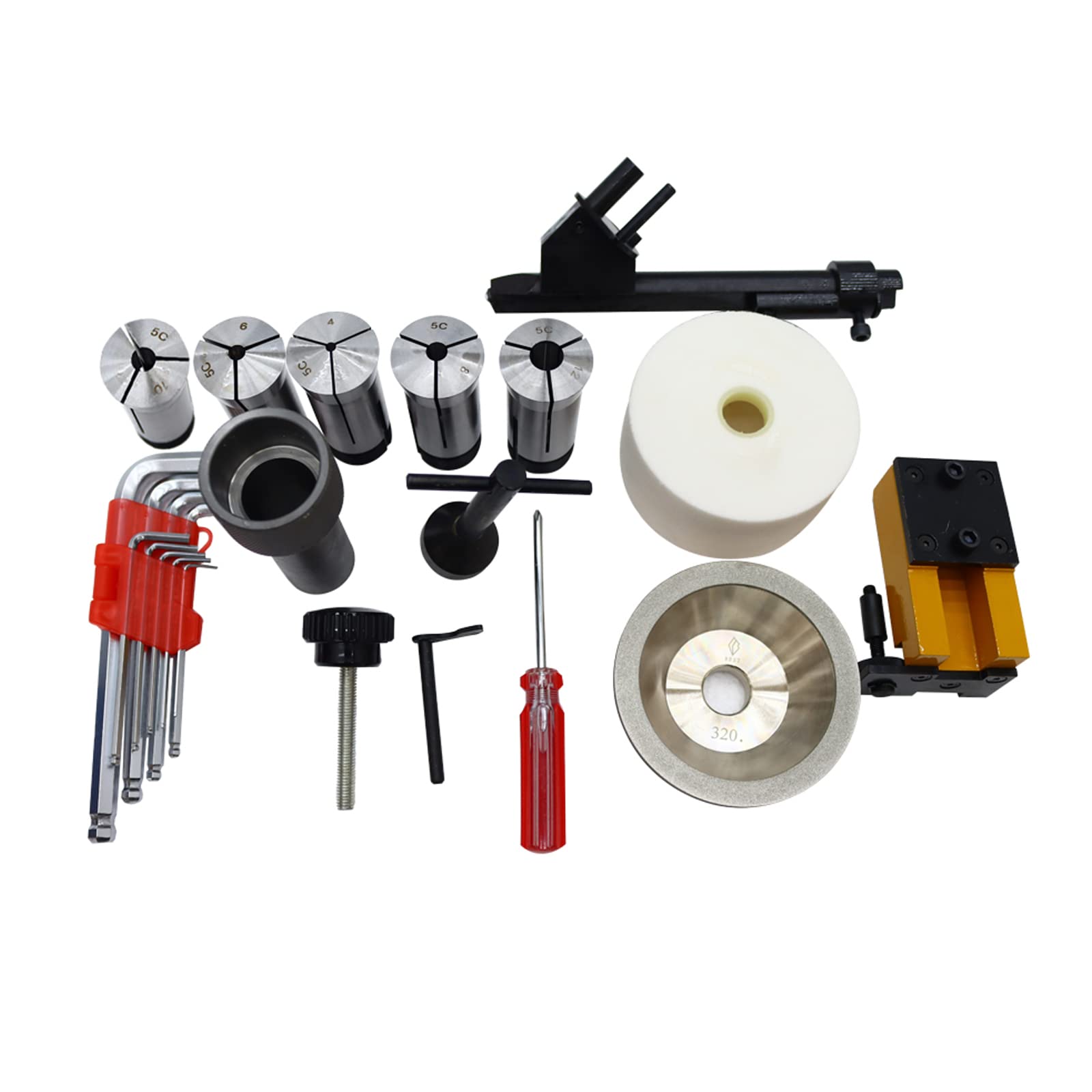 5C Universal Cutter Grinder Sharpener - Professional Tool for Sharpening Drill Bits, Lathe Bits & End Mills - 110V with 5C Collet - Perfect for Metalworking, Woodworking & DIY Projects
