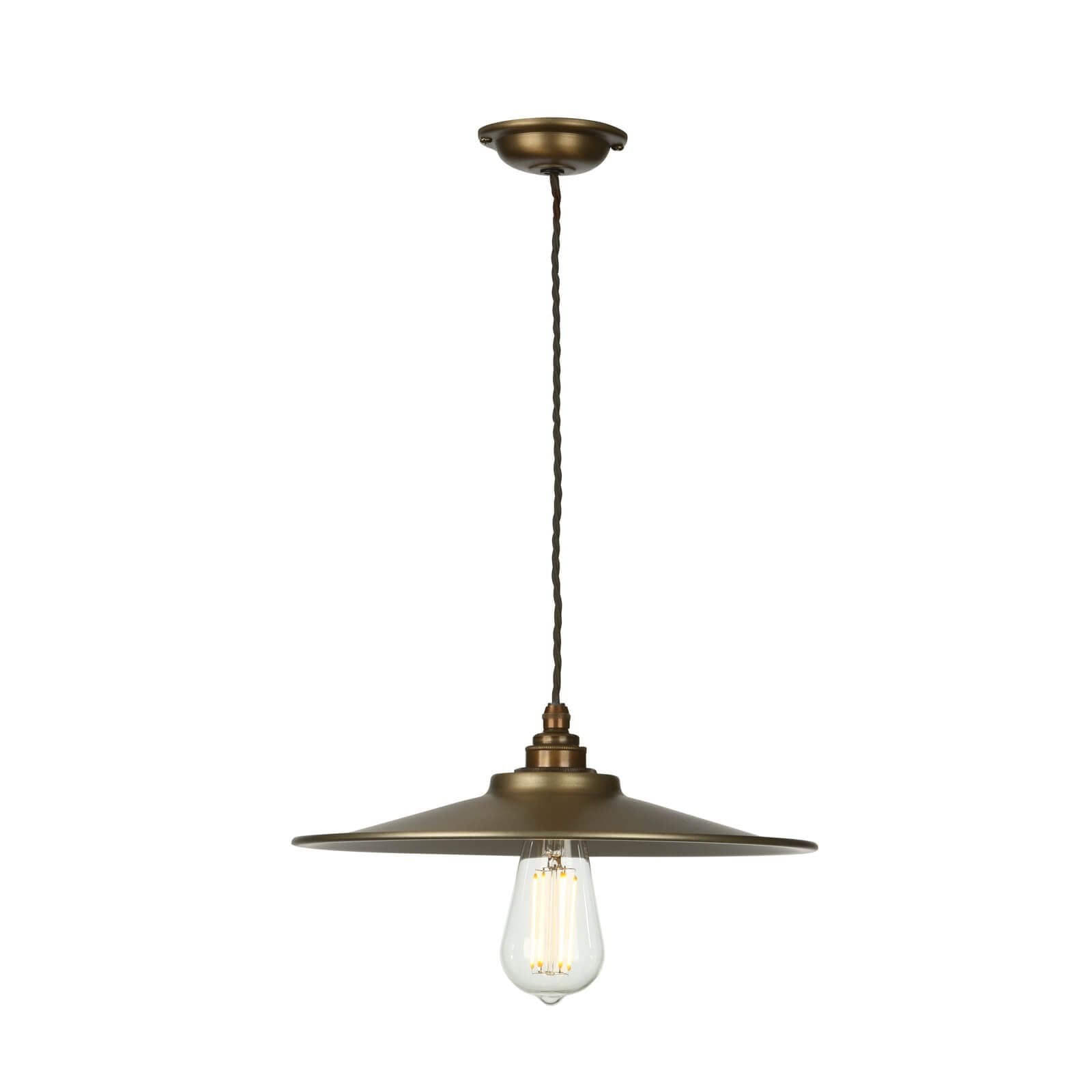 Buxton Single Pendant Light Fixture - Antique Brass/Brushed Chrome/Bespoke Finish Options for Dining Room, Bedroom & Foyer Lighting