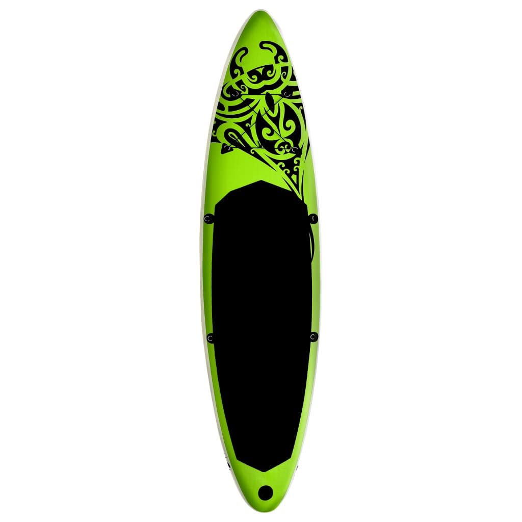 Premium Inflatable Stand Up Paddle Board (SUP) Set - 10ft x 30in x 6in, Lightweight & Stable, Green - Perfect for Yoga, Fishing & Family Fun on Lakes, Rivers & Oceans