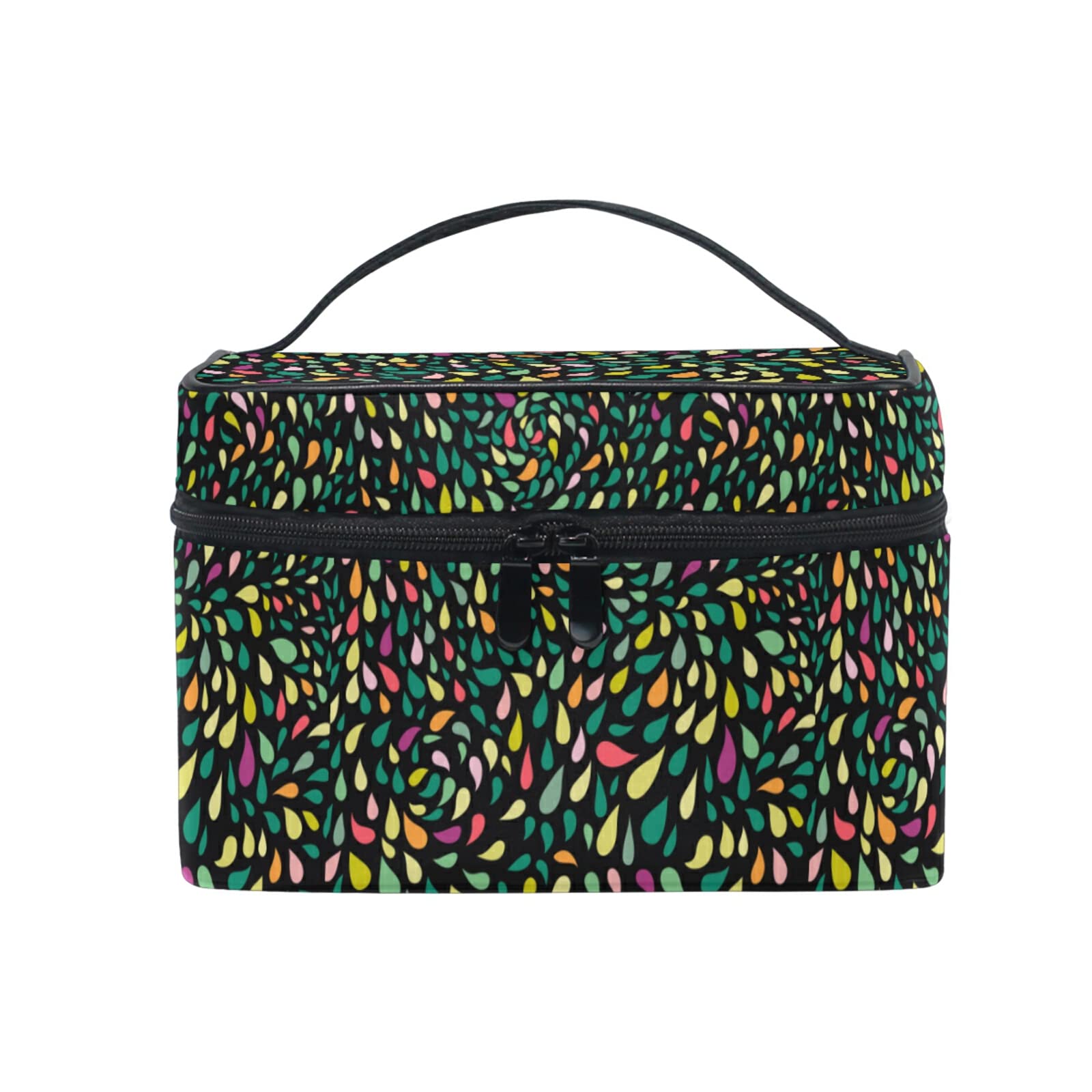 Polka Dot Waterproof Makeup Bag for Women - Travel Cosmetic Organizer with Toiletry Case - Perfect for Travel, Gym & Daily Essentials Storage