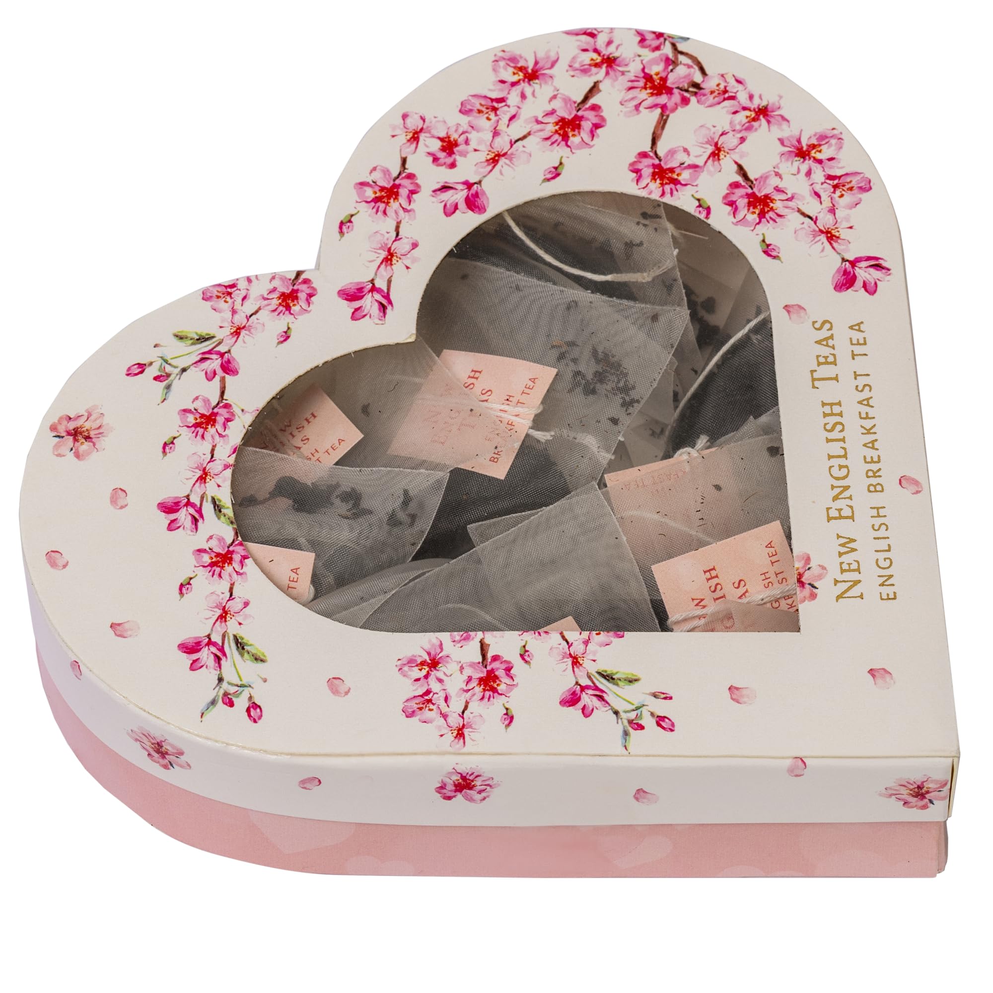 Premium Heart-Shaped English Breakfast Tea Gift Box - 10 Luxury Teabags for Romantic Occasions, Anniversaries & Gifts